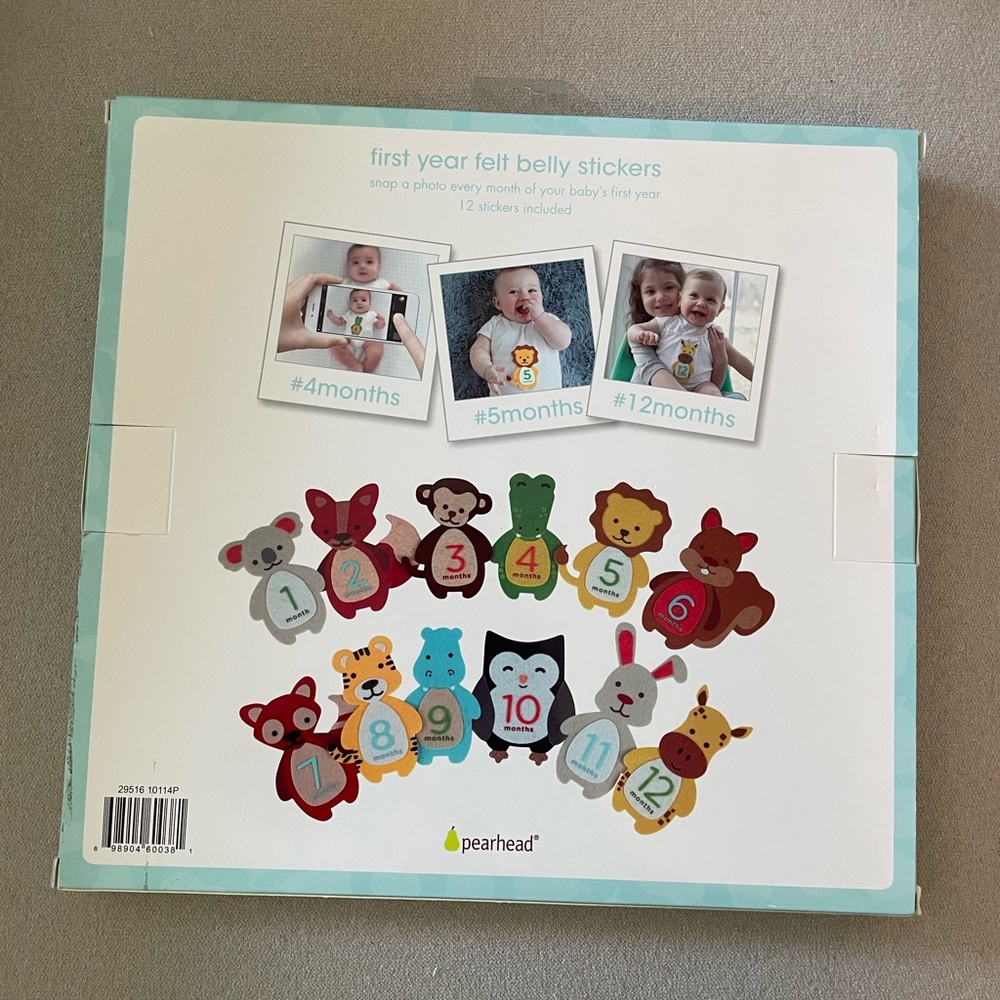 Pearhead First Year Felt Belly Sticker - Picture 4 of 6
